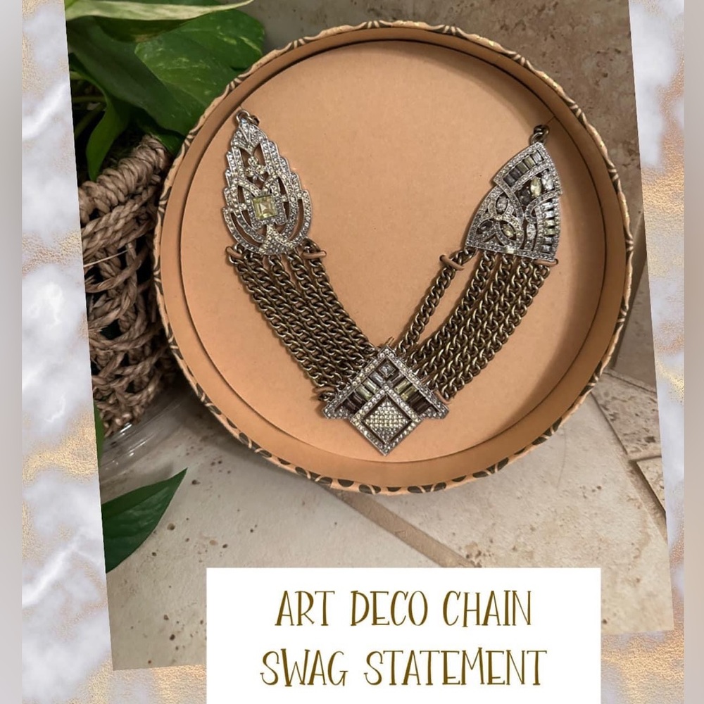 Art Deco Chain Swag Statement Necklace from Chloe + Isabel NIB